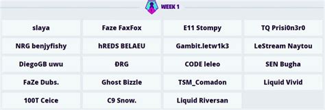 All qualified players for the Fortnite World Cup Finals Next weekend ...