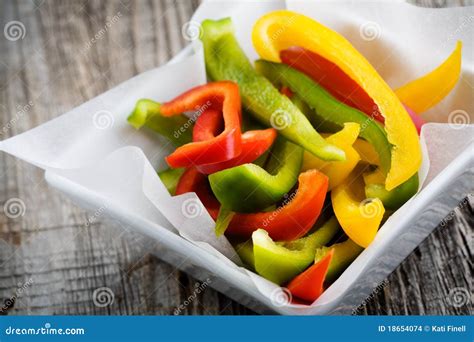 Sliced peppers stock photo. Image of natural, ingredient - 18654074