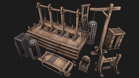 Medieval Torture Device Pack - 3D Model by Dereza