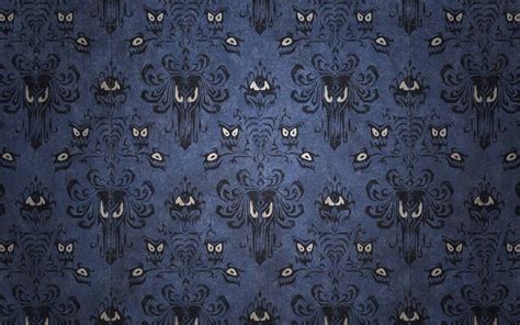 Download Haunted Mansion Wallpaper - Creepy Monster Symbols in a Purple ...