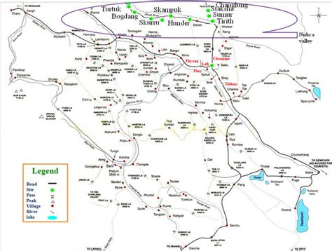 Nepal Ladakh Area Map