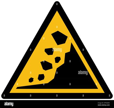 ISO 7010 Landslide zone sign Stock Photo - Alamy