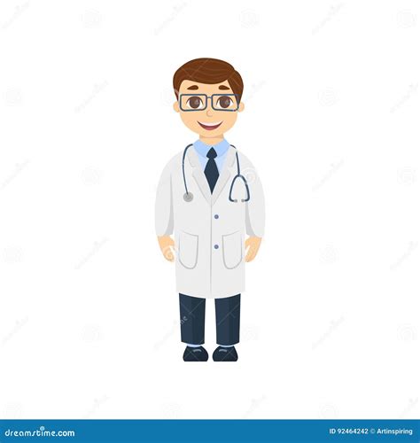 Cartoon kid doctor. stock vector. Illustration of healthy - 92464242