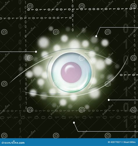 Eye Background Means Glance Examine or Watch Stock Illustration - Illustration of sight, glance ...