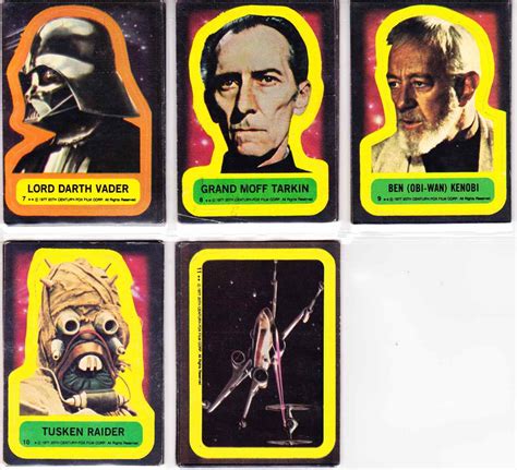 Sundry Collectibles: Star Wars Trading Cards - First Series Stickers