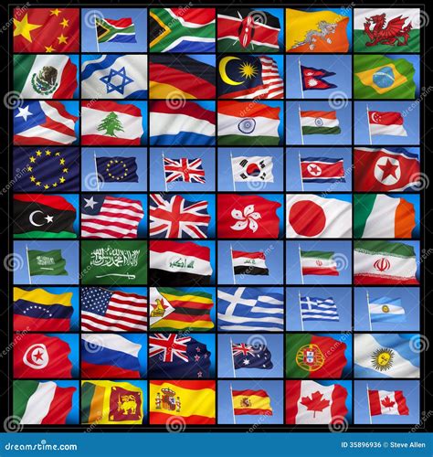 Flags Of The World Royalty Free Stock Image - Image: 35896936