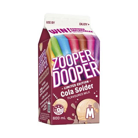 Buy Zooper Dooper Cola Spider Flavoured Milk 600mL | Coles