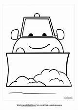 Coloring Snow Plow Printable Pages Kinder Kindergarten Sheets 3d Sketch  sketch template