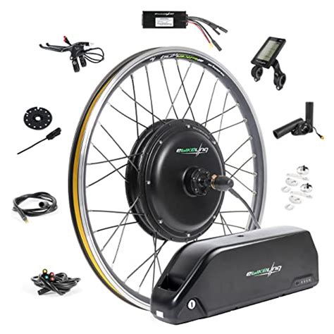 EBIKELING Waterproof Ebike Conversion Kit with Battery 24" Direct Drive Front or Rear Wheel ...