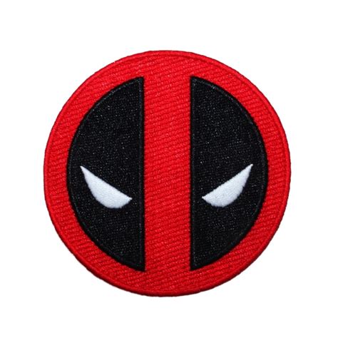 Deadpool Movie Logo Patch Marvel Superhero Character Face Mask Iron-On ...