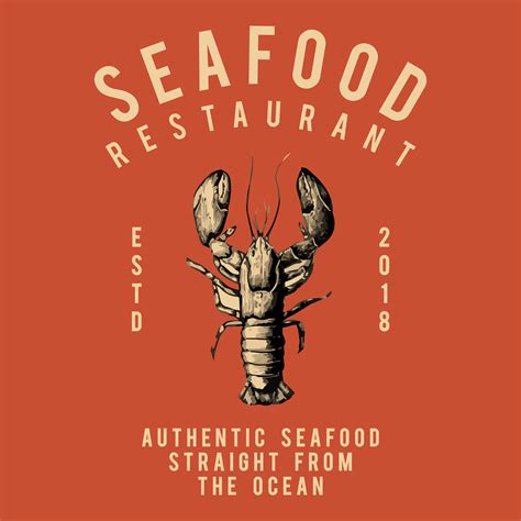 Seafood restaurant logo design vector - Download Free Vectors, Clipart ...