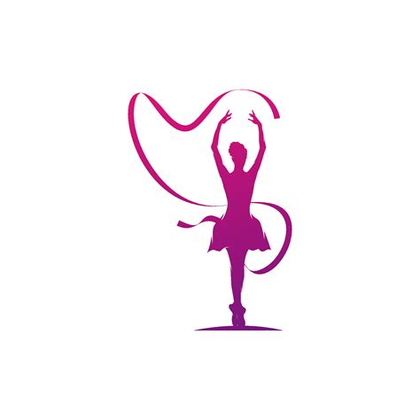 Logo for a ballet or dance studio logo design template 11213612 Vector Art at Vecteezy