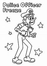 Police Officer Freeze coloring Page  Download Print Or Color Online sketch template