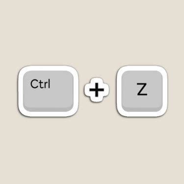 Ctrl z command keys stickers and magnets – Artofit