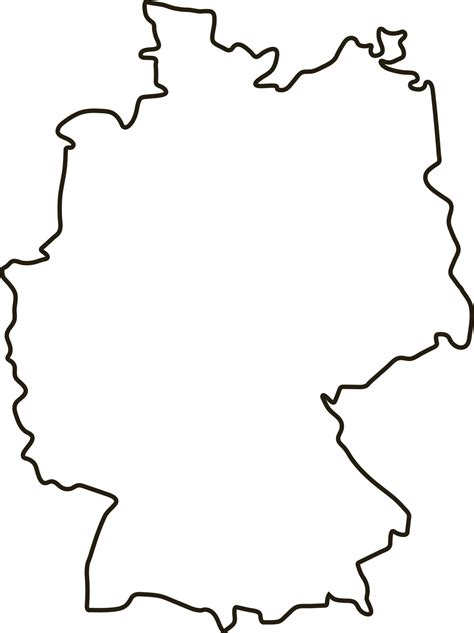 Map of Germany. Outline map vector illustration 8726852 Vector Art at ...