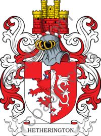 Hetherington Family Crest, Coat of Arms and Name History