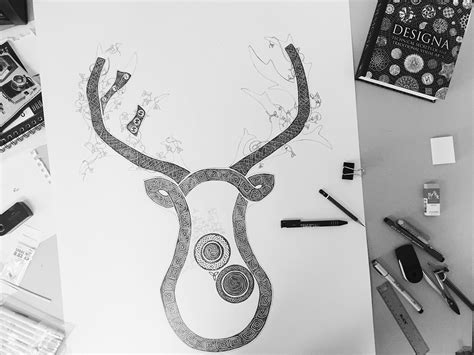 Celtic Trophy Deer—Illustration :: Behance