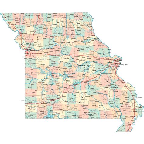 Missouri Road Map - MO Road Map - Missouri Highway Map