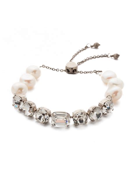 Cadenza Bracelet in Antique Silver-tone Crystal | Sorrelli Jewelry