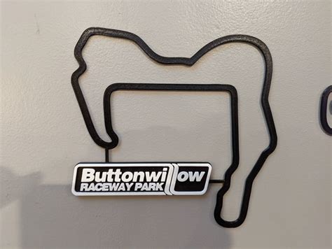 Buttonwillow Track Map (Multi Color with Nameplate) by dakjones82 - MakerWorld