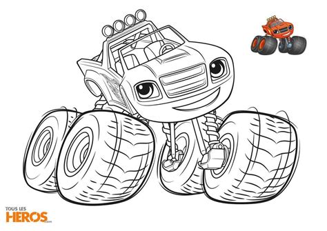 Robot Blaze Coloring Pages - teachcreativa.com