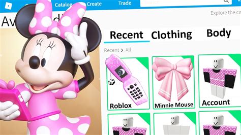 MAKING MINNIE MOUSE a ROBLOX ACCOUNT - YouTube