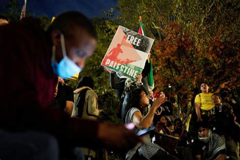 New York news: Anti-Israeli protesters burn US flag as they accuse Biden of 'genocide'