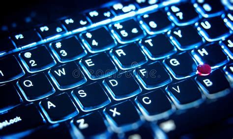 Illuminated keyboard stock image. Image of technology - 35423369