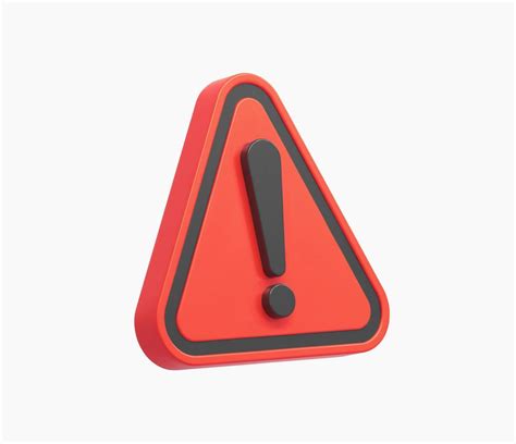 3d Realistic Red triangle warning sign vector illustration. 8110842 Vector Art at Vecteezy