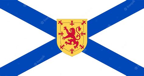 Premium Vector | Flag of Nova Scotia Canadian Province vector image