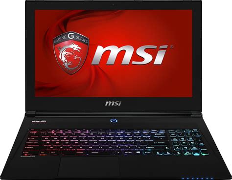 a laptop with the msi logo on it