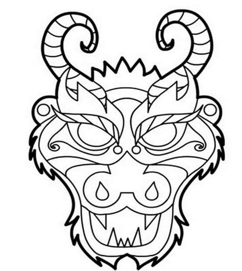 Chinese Dragon Head Drawing | Free download on ClipArtMag