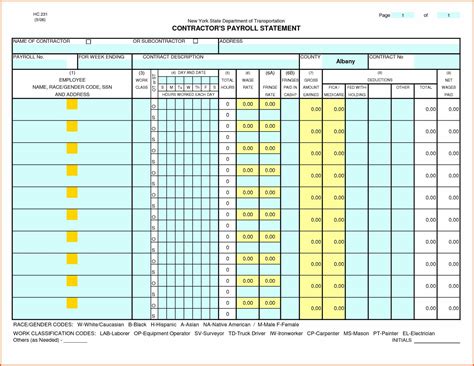 Payroll Spreadsheet Template Canada pertaining to Free Excel Payroll ...