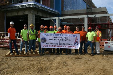 Iron Workers Local 396 thanks veterans - The Labor Tribune