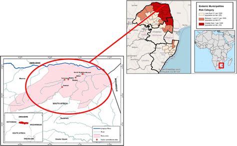 Map of the Vhembe District in Limpopo, South Africa | Download ...