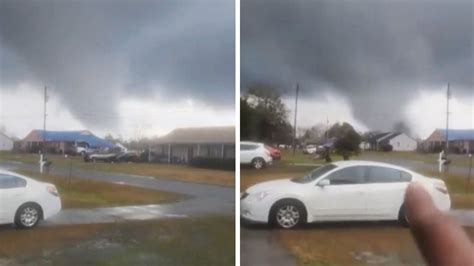 Massive tornado touches down in Georgia