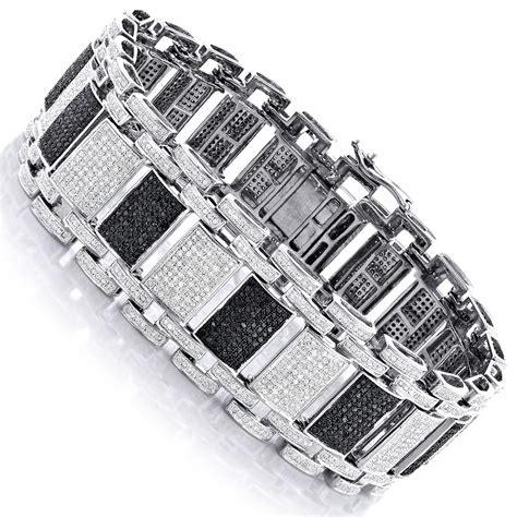 Men's Diamond Bracelet 8.47ct in 10K Gold - Men's Diamond Bracelets ...