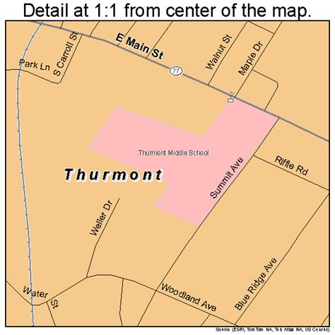 Thurmont Maryland Street Map 2477825