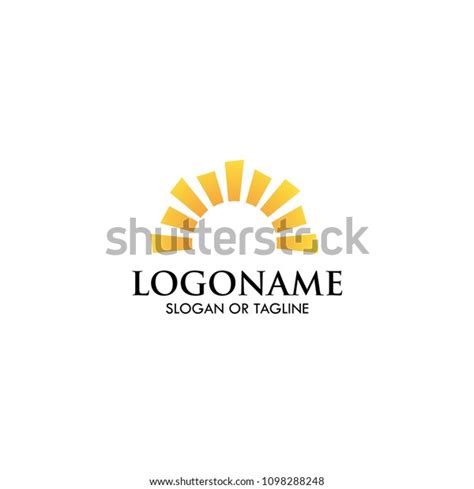 Abstract Sun Logo Design Stock Vector (Royalty Free) 1098288248