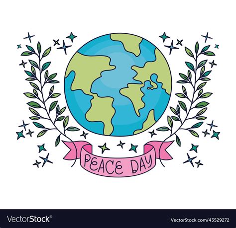 World peace day Royalty Free Vector Image - VectorStock