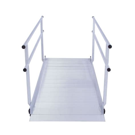 10' L -Silver Spring Aluminum Wheelchair Access Ramps with Handrails | Discount Ramps