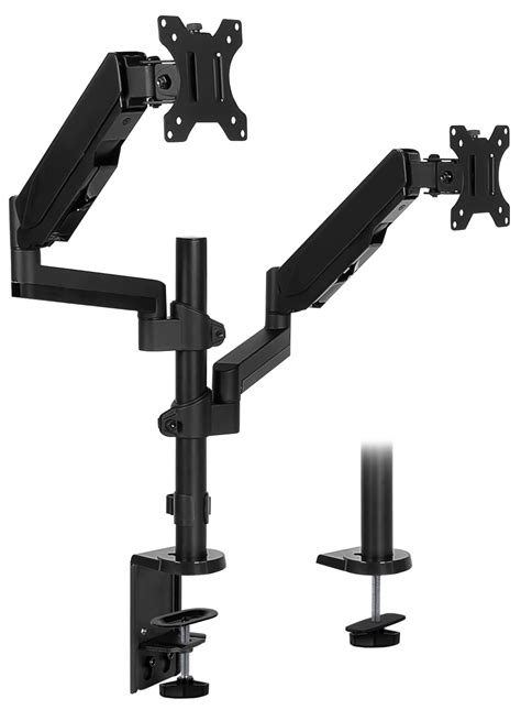 Buy Mount-It! Dual Monitor Arm Mount Desk Stand | Vertical Stackable ...