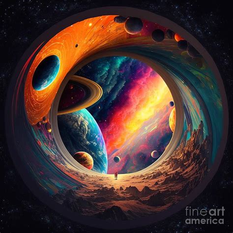 The infinity of space colorful Digital Art by Somsong Artist - Fine Art ...