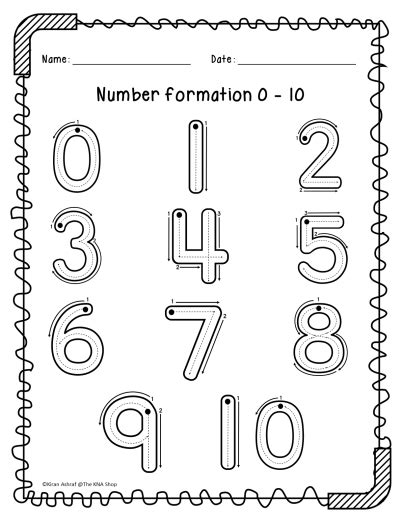 Number Formation 0 To 10 Sen Worksheet Worksheet Worksheet Overwriting | Images and Photos finder