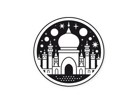 Ramadan Night Sky Coloring Sheet - Coloring Page