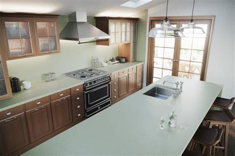 Silestone Kitchen - Posidonia Green - Contemporary - Kitchen - Other - by Cosentino | Houzz