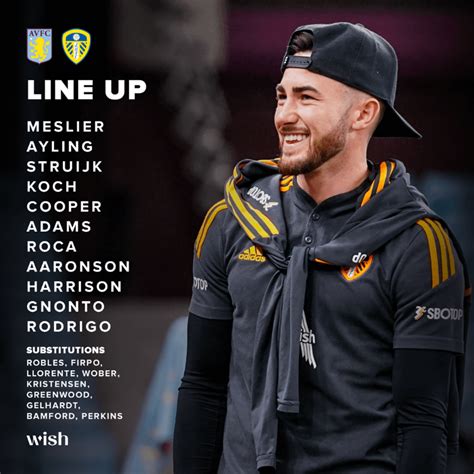 LUFC Lineup vs Aston Villa : r/LeedsUnited