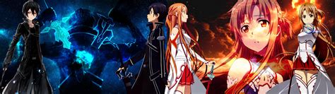 sword art online dual monitor wallpaper - Anime Top Wallpaper