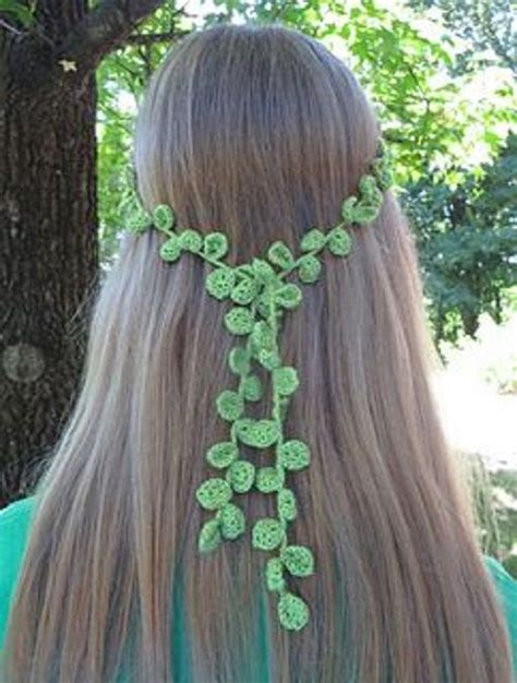 Helping our users. Crochet Leafy Vine. | Crochet headband free, Crochet hair accessories ...