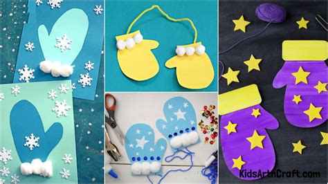 Winter Mitten Craft For Preschoolers - Kids Art & Craft